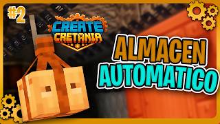 🟩 I Got an AUTOMATED STORAGE! in Minecraft CREATE MOD