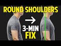 Fix Round Back, Round Shoulders｜With Just 3-Minutes｜Balancing Exercise