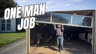 Installing The Glass Garage Door… Solo (Body Shop Build)
