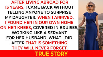 Years Later, I Came Back and Saw My Daughter Serving Her Husband in Her Own Home.