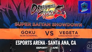 Dragon Ball FighterZ Super Saiyan Showdown - Chris Sabat vs. Sean Schemmel - Esports Arena