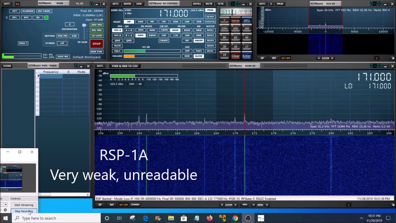 SDRPlay RSP-1A vs. RSPdx radio reception comparison on long wave - YouTube