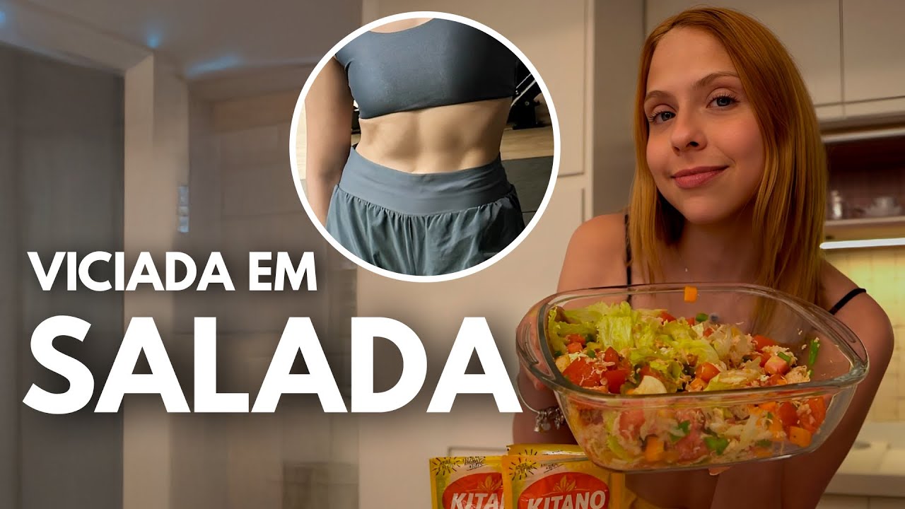 perdi 8 kg fazendo SALADA assim | PRONTA EM 5 MIN