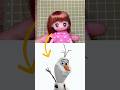 WHAT?! This Barbie Turned Into Olaf 🤯❄️ #viral #shorts #frozen