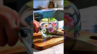 Glass Flower Apple Cutting