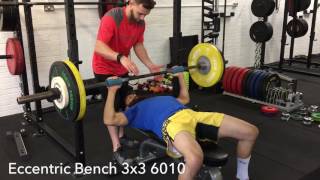 MMA triphasic eccentric session - Squat, Bench, Pullups