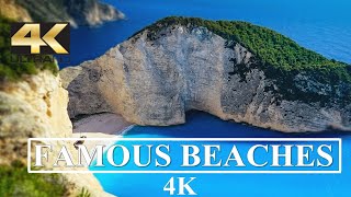 Famous Beaches Greece 4K - Greek Beaches by Drone