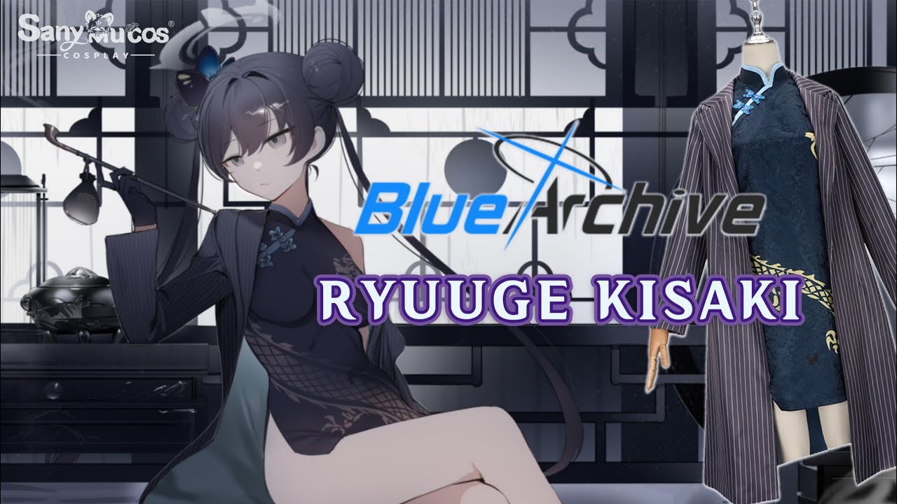 【SanyMuCos】Blue Archive Ryuuge Kisaki Cosplay Costume Plus Size Detail Show