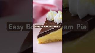 This Boston cream pie is the perfect (and easy) dessert for any dinner party.