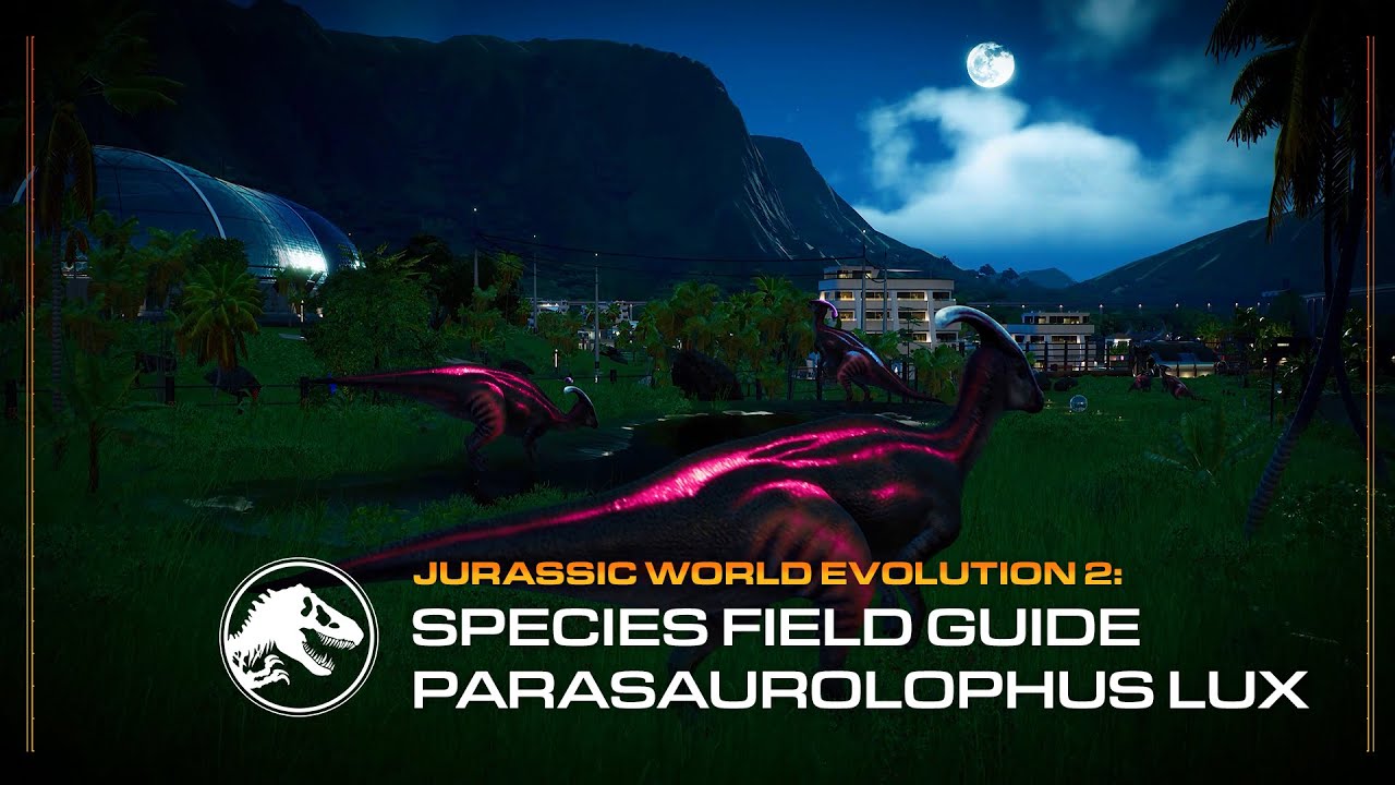 Species Field Guide Parasaurolophus Lux | Jurassic World Evolution 2: Camp Cretaceous Dinosaur Pack