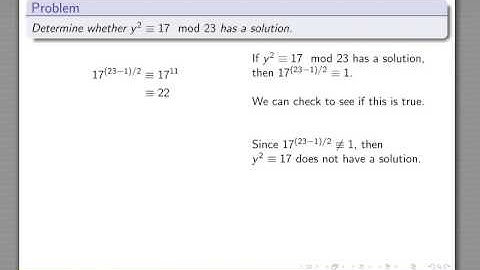 square roots mod N part 1