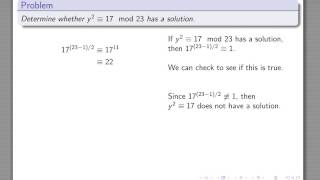 square roots mod N part 1