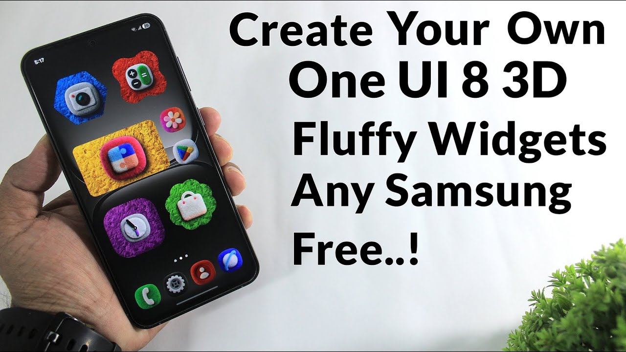 Создавайте и устанавливайте 3D-виджеты ONE UI 8 на любой Samsung.