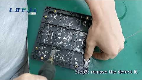 How to replace the broken IC of the led module?