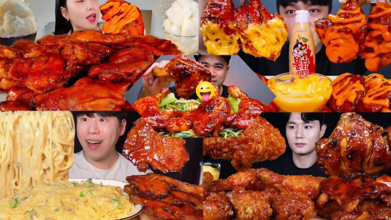  BEST FAST FOOD MUKBANG  GIANT BBQ CHICKEN MAYO+CREAMY PASTA,JJAJANGMYEON MUKBANG COMPILATION😋