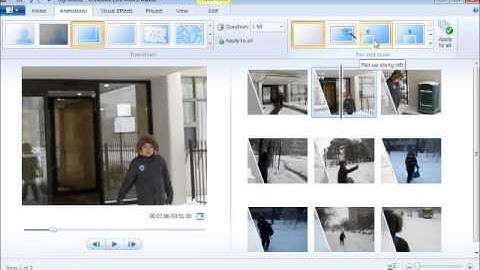 Module #3 - Adding Animations and Visual Effects Using Windows Live Movie Maker