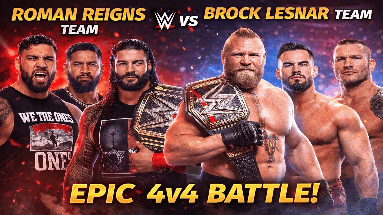 XT Gaming Plays Live Stream Wwe 2K25  Brock Lesnar Team VS. Roman Reigns Team  Match
