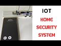 How to make simple IOT Based Home Security System nodemcu ultrasonic sensor