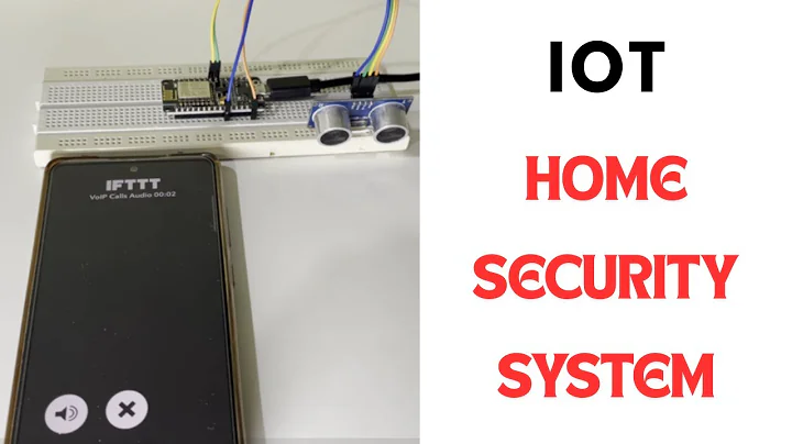 How to make simple IOT Based Home Security System nodemcu ultrasonic sensor