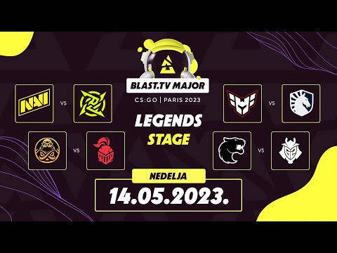 BLAST PARIS MAJOR 2023 - LEGENDS DAN 2 - NiP vs NaVi | Ence vs ITB | Heroic vs Liquid | FURIA vs G2