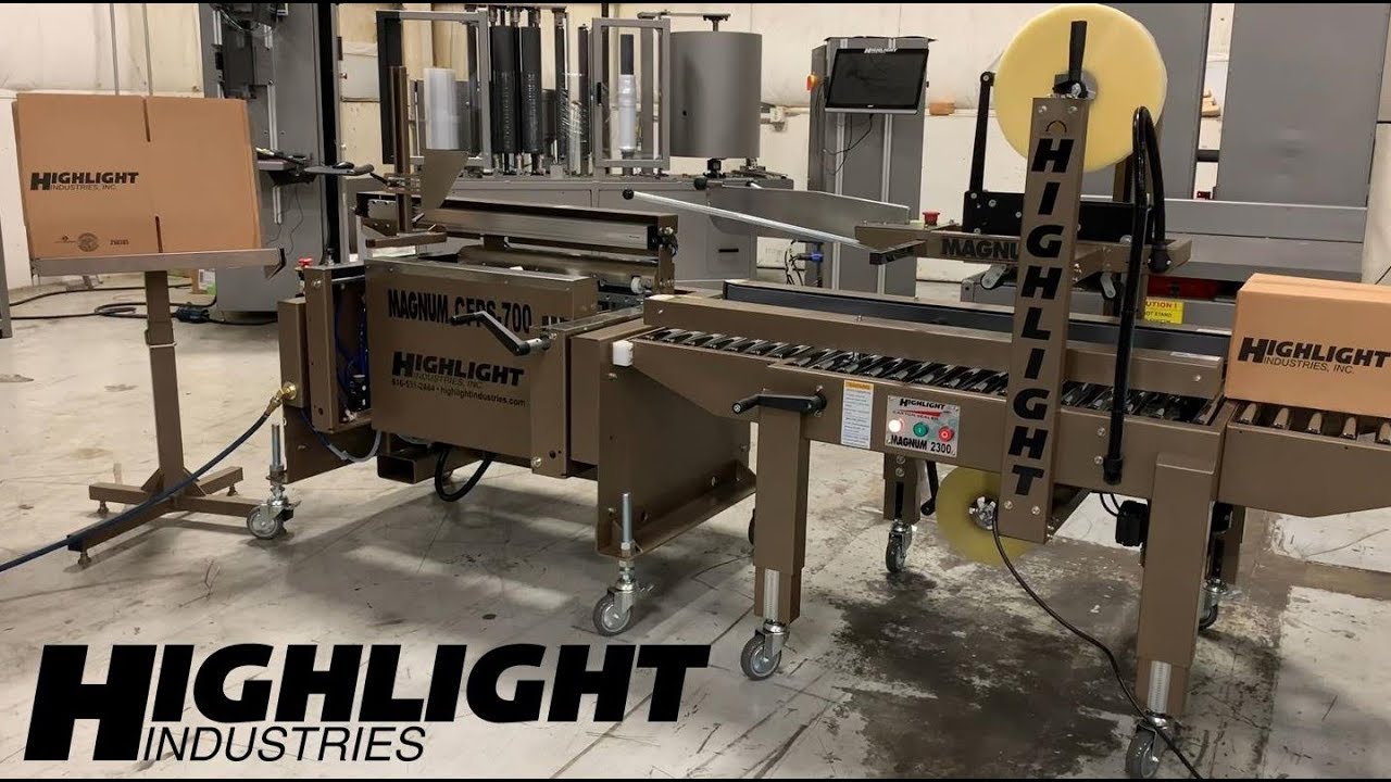 Magnum 2300 + 700 Case Former | Highlight Industries Inc.