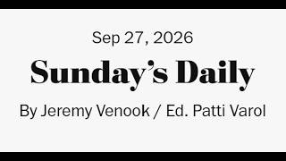 The Washington Post / LA Times Crossword 27/09/2026