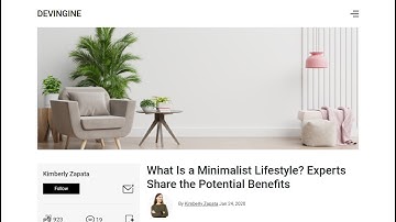 Blog post page design psd to html using HTML CSS and Bootstrap - DevIngine