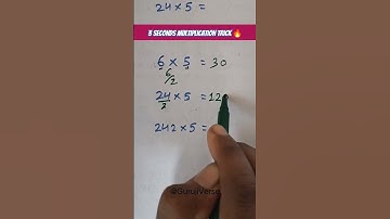 3 Seconds multiplication tricks 🔥 #maths #gurujiverse #multiplication #speedmathstricks