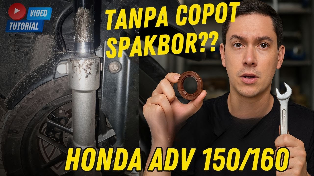 Shock Depan ADV150/160 Bocor? Ganti Seal-nya Tanpa Ribet & Tanpa Copot Spakbor!