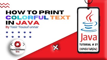 How to Print Colorful Text in Java | Hindi / Urdu | Programming Eye