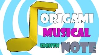 Music Eighth Note ♪ Origami Video Instructions ♪