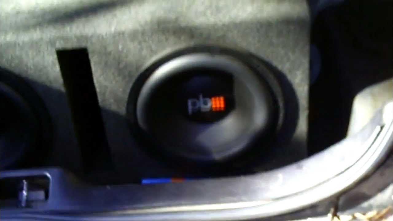 PowerBass 12" Subs in the trunk Crown Vic.. YouTube