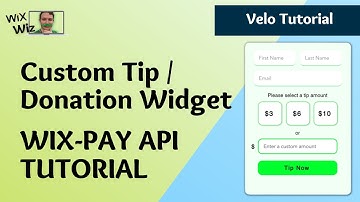 Create a Custom Tip/Donation Widget with the Wix-Pay API