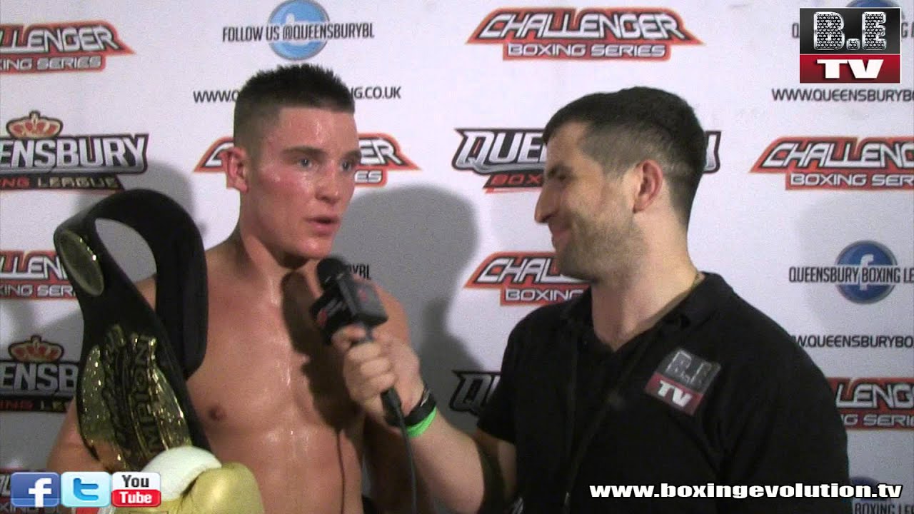 Flave interviews Kieren Leinster after winning the QBL national middleweight title