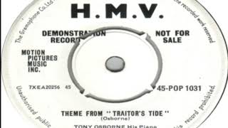 Tony Osborne, His Piano and Orchestra   Theme From Traitor's Tide B Side 1962 Resimi