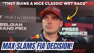 Download Lagu Max Verstappen SLAMS FIA Wet Race Decisions at Belgian GP MP3 Download Lagu Max Verstappen SLAMS FIA Wet Race Decisions at Belgian GP MP3