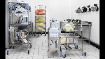 ROBOT-COUPE CL60 Workstation ipari zöldségszeletelő gép bemutatósa