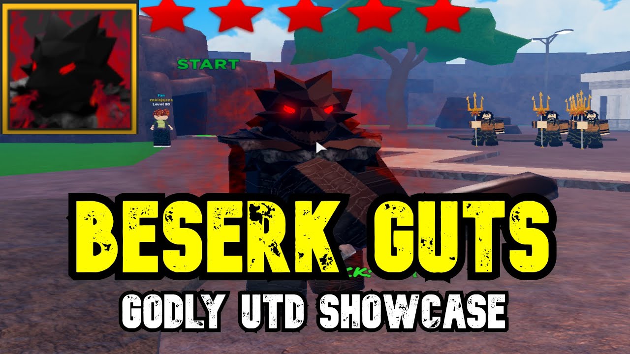 Beserk Guts Showcase BEST NEW GODLY Ultimate Tower Defense Roblox 