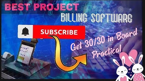 COMPUTER PYTHON PROJECT : BILLING SOFTWARE | python projects with source code | best python projects
