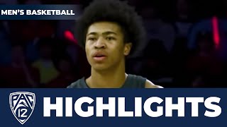 No. 21 Washington State vs. No. 4 Arizona Men's Basketball Highlights | 2023-24 Season