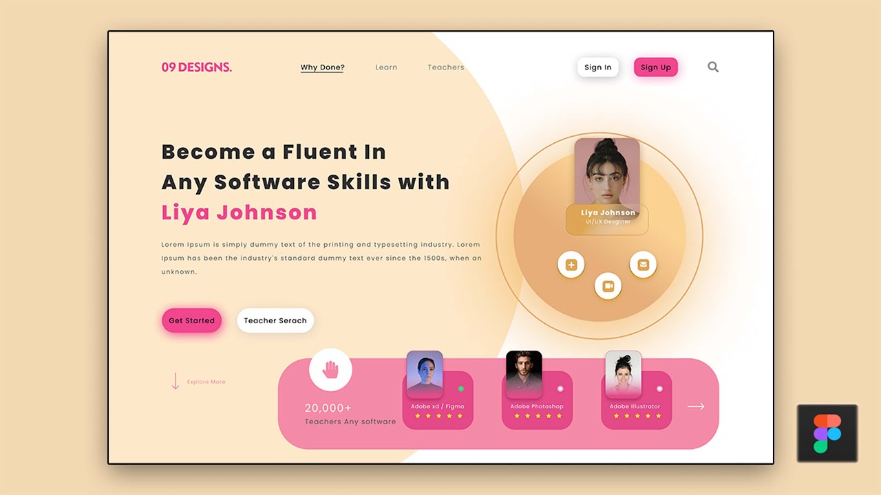 Let's website design in figma | Landing Page Design Tutorial - YouTube