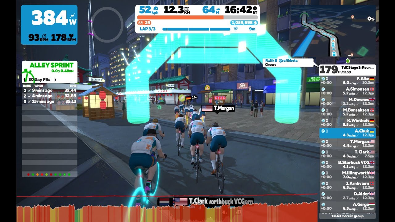 2022_01_17 Tour de Zwift 2022 - Stage 3: Short Ride - Neokyo Crit Course