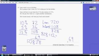 8) Edexcel GCSE Maths Foundation Tier Paper 1F - 4 November 2015 Q17