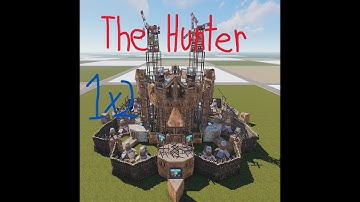 Rust 1x2 THE HUNTER // Shell // Open Core // Wide Gaps // Cwall // Early Game // Inner Peaks