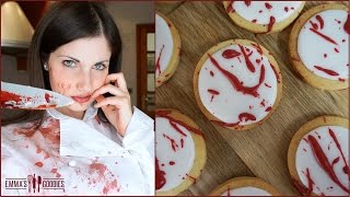 Halloween Blood Splatter Cookies