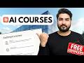 10 Best FREE AI Courses for Beginners🔥With Certificates