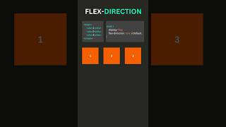 Flex Direction in Advance CSS | HTML CSS #shorts #ytshorts #css #tech #youtubeshorts #new #html
