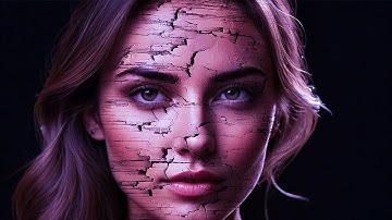 Cracked Face Photoshop  Tutorial for Beginners 2024