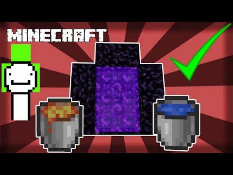 Minecraft: COMO FAZER O PORTAL DO NETHER EM 1 MINUTO!!! (igual o Dream)