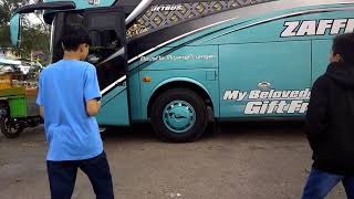 Saat Kedatangan Bus Zaffina Ke Ciater -Queen Yenneke-